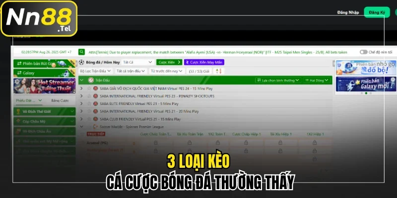 3 loại kèo cá cược bóng đá thường thấy